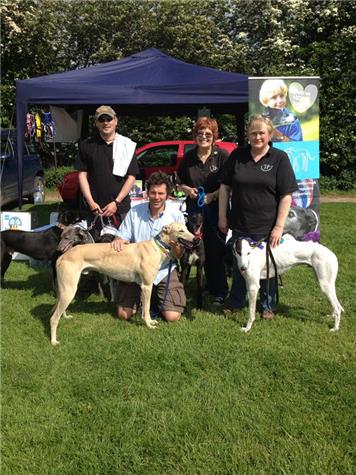 Steve Leonard with the group. - Success for Tully at Leonard Bros, Vets' Dog Show